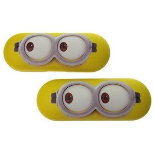 Despicable Me Sunglass Eyeglass Hard Case Lot 2 Yellow Clamshell Licensed Kids